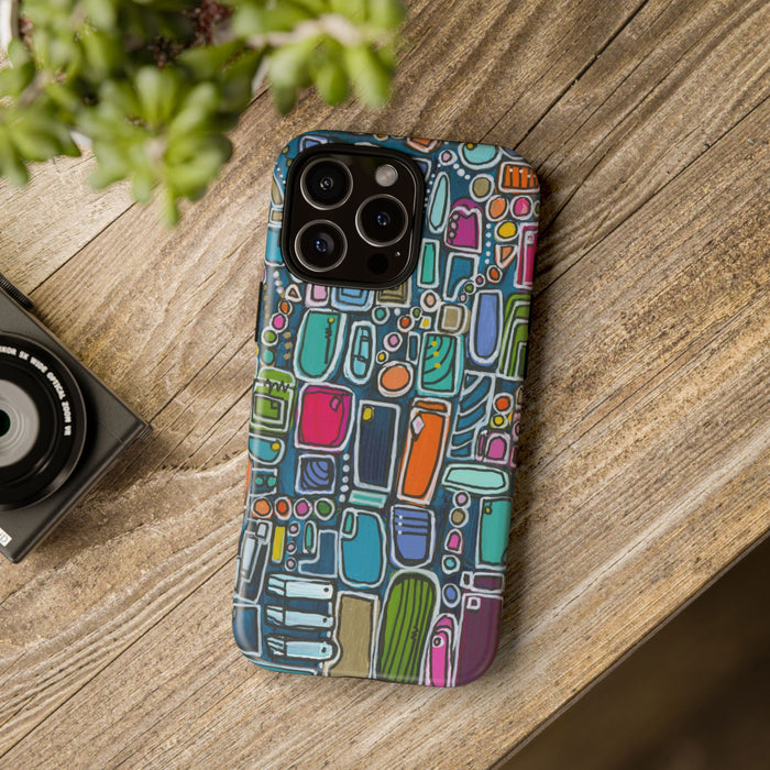 "Memory Den" Phone Case — Colorful Geometric  Protective Cover