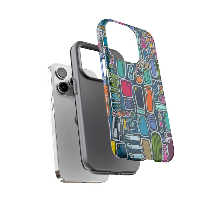 "Memory Den" Phone Case — Colorful Geometric  Protective Cover