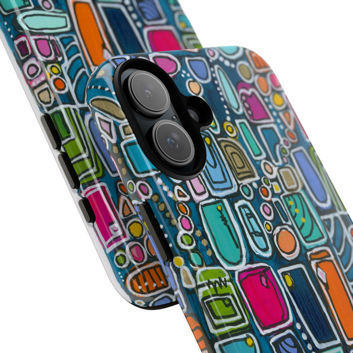 "Memory Den" Phone Case — Colorful Geometric  Protective Cover