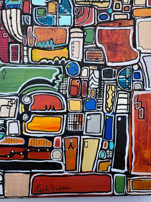 Paint by Numbers- Original Painting by Leah Nadeau