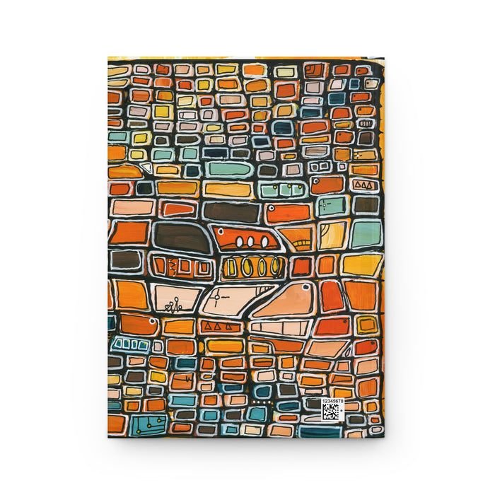 Retro Wave Hard Covered Journal