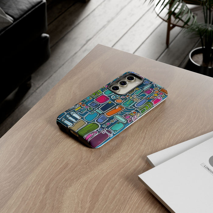 "Memory Den" Phone Case — Colorful Geometric  Protective Cover