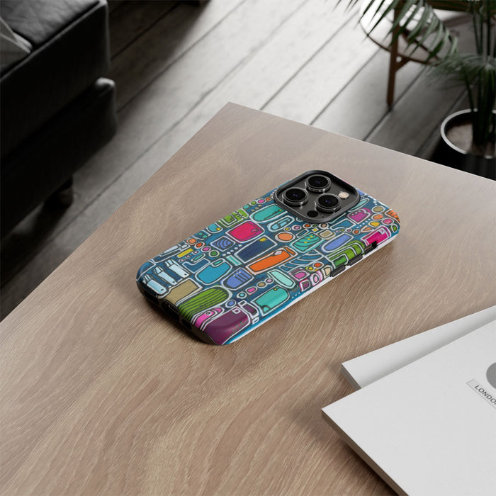 "Memory Den" Phone Case — Colorful Geometric  Protective Cover