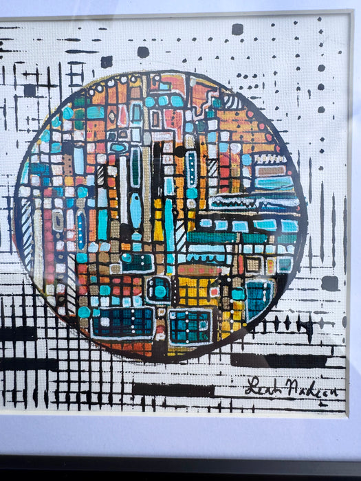 New York Grid- Original Painting by Leah Nadeau