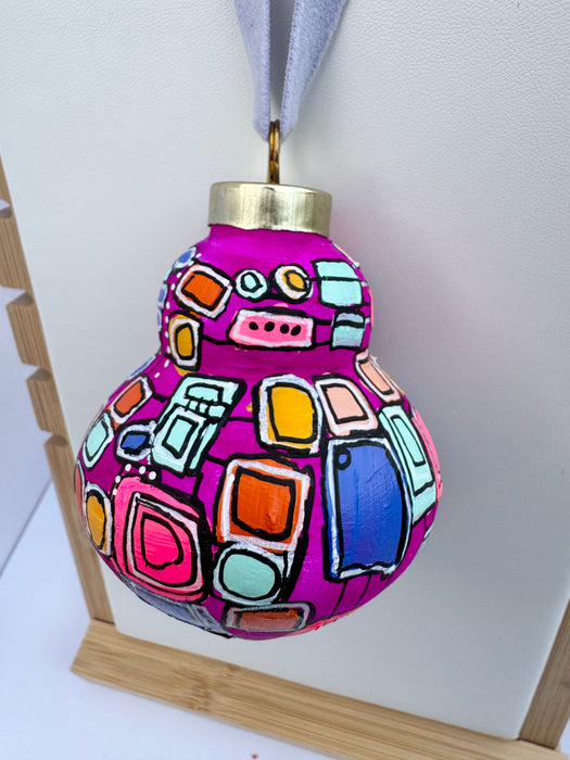 "Orchid Dazzle" Ceramic Ornament