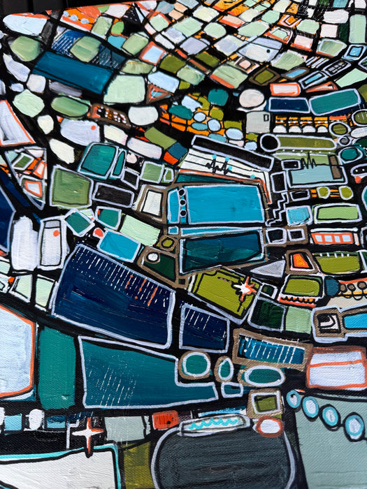 The Roller Rink- Original Painting by Leah Nadeau