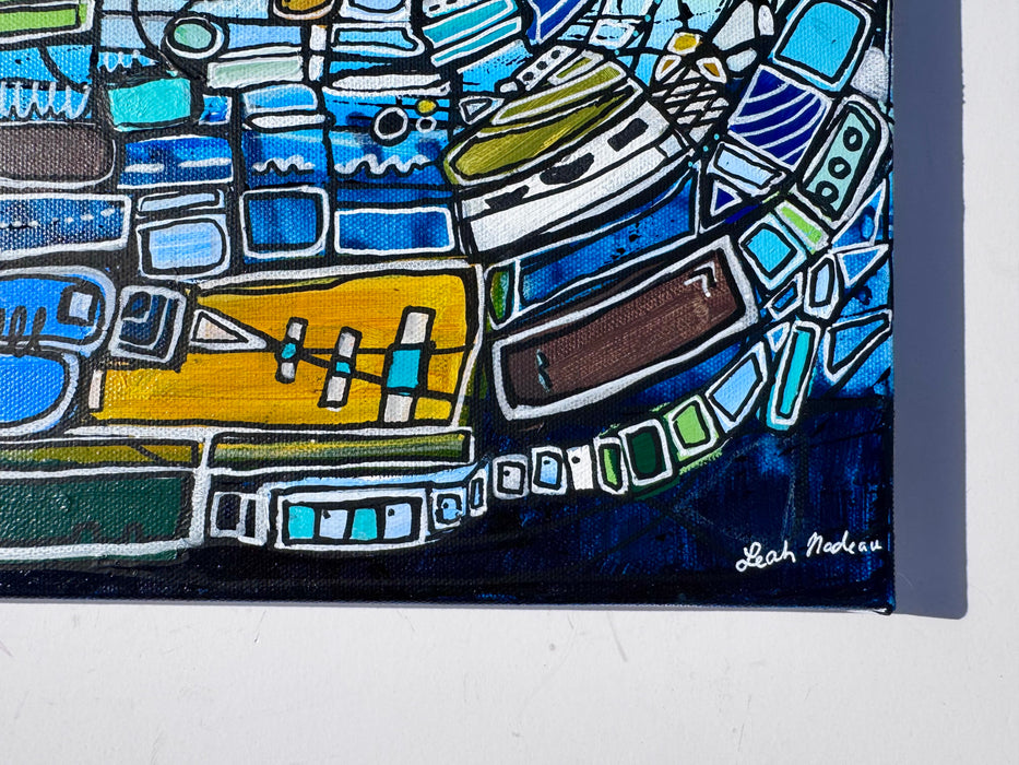 Against the Current- Original Painting by Leah Nadeau