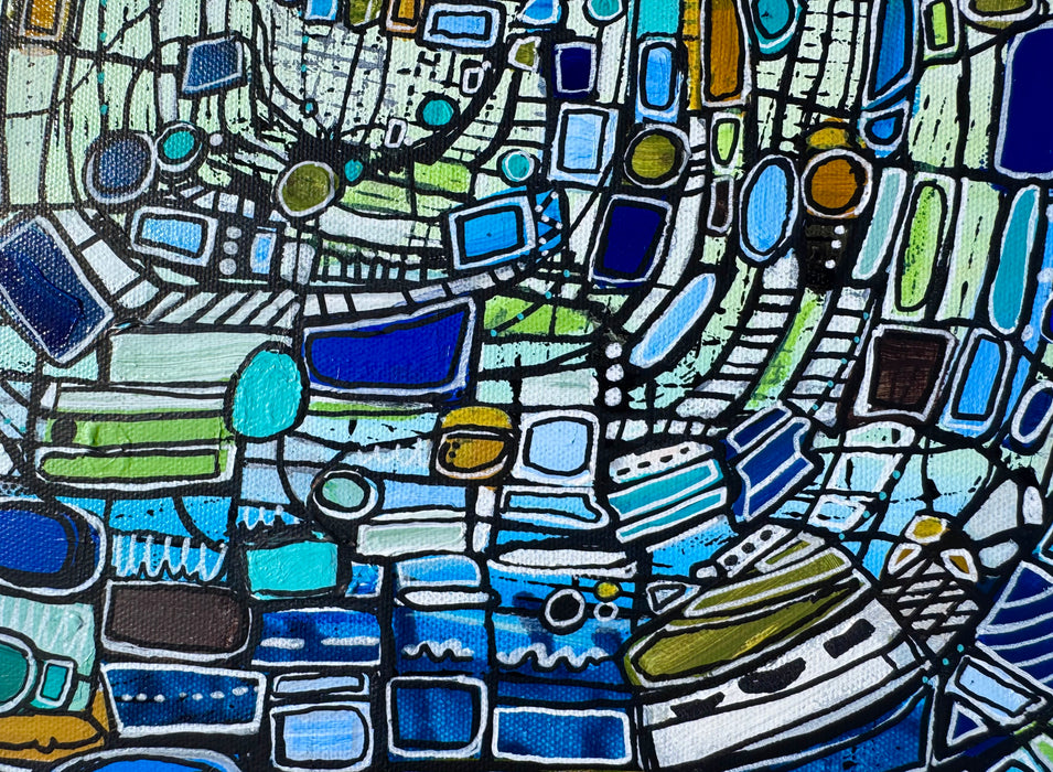 Against the Current- Original Painting by Leah Nadeau