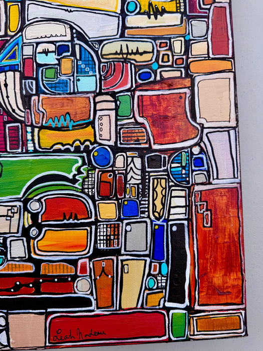 Paint by Numbers- Original Painting by Leah Nadeau