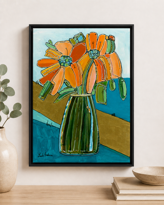 "Atomic Daisy" Abstract Geometric Floral Fine Art Print