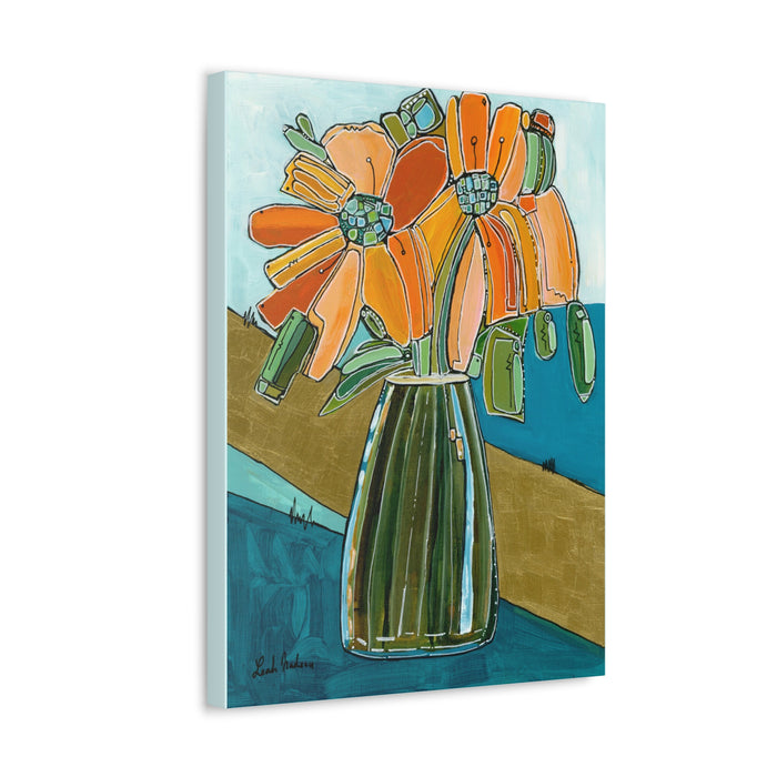 "Atomic Daisy" Abstract Geometric Floral Fine Art Print