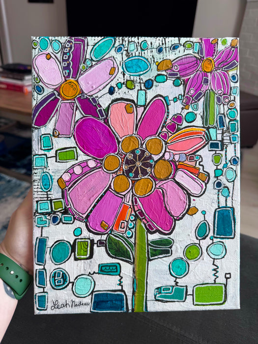 Atomic Anemone- Original Painting by Leah Nadeau