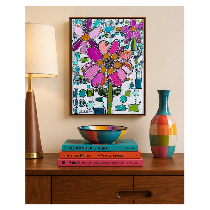 Atomic Anemone- Original Painting by Leah Nadeau