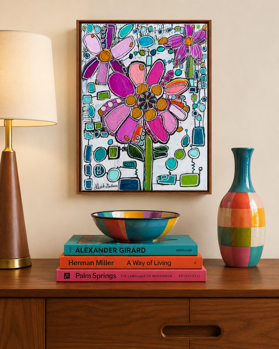 Atomic Anemone- Original Painting by Leah Nadeau