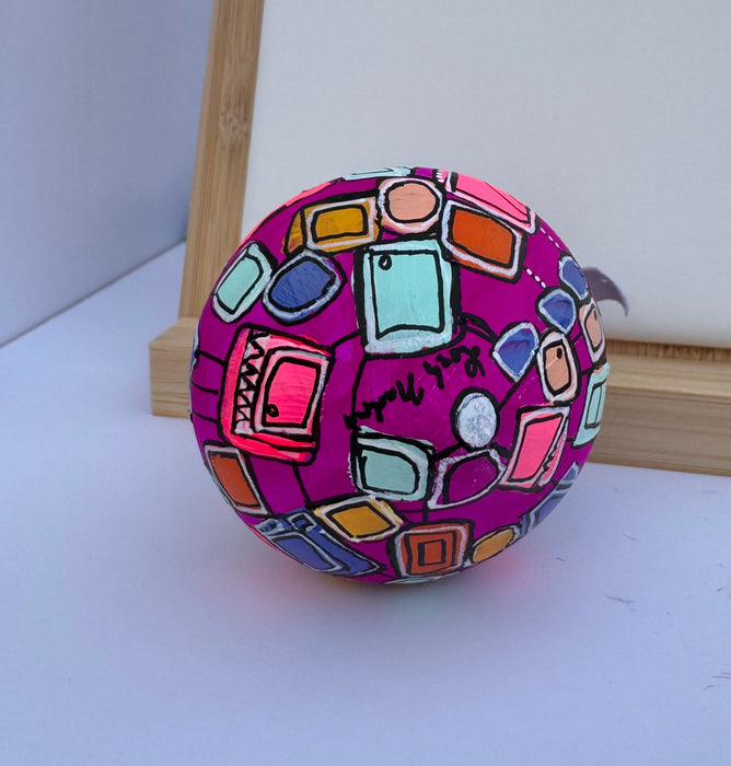 "Orchid Dazzle" Ceramic Ornament