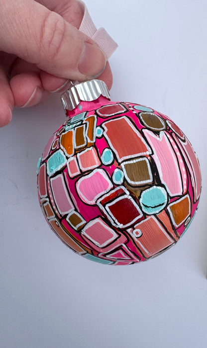 "80s Girl" Glass Ornament