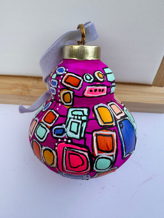 "Orchid Dazzle" Ceramic Ornament