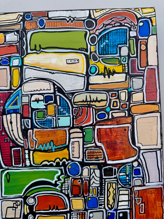 Paint by Numbers- Original Painting by Leah Nadeau