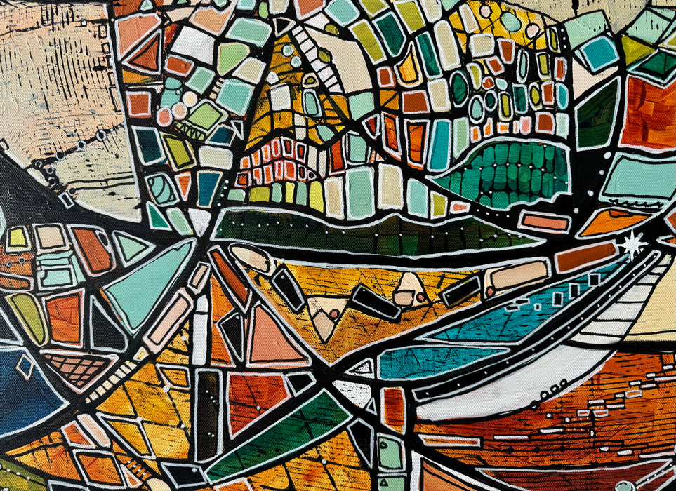 Palm Canyon Golden Hour Fine Art Print