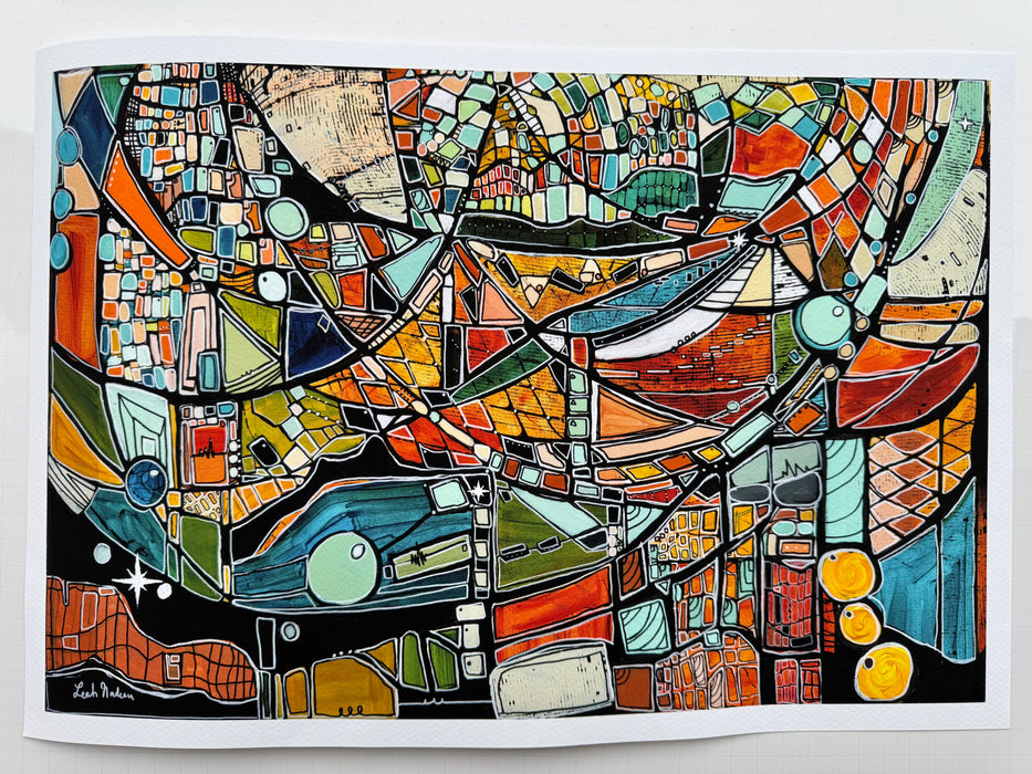 Palm Canyon Golden Hour Fine Art Print