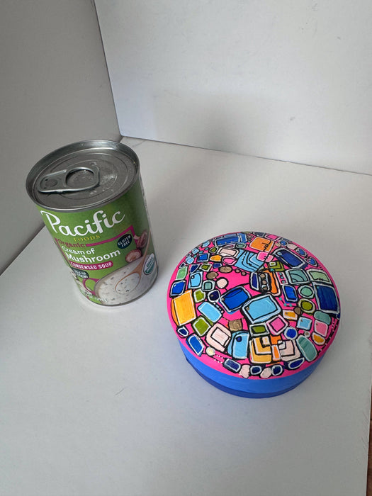 Pink Memory Vessel- original hand painted ceramic