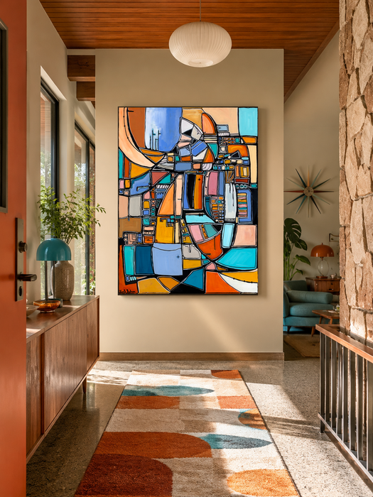 Caravel on the Horizon- Original Painting by Leah Nadeau
