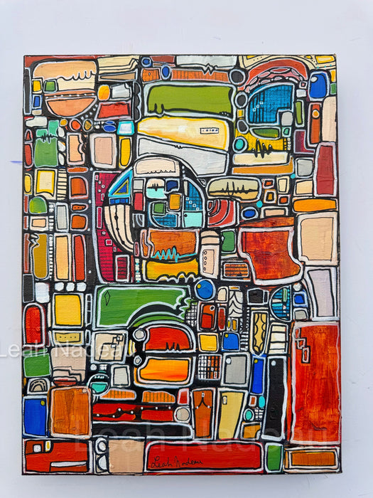 Paint by Numbers- Original Painting by Leah Nadeau