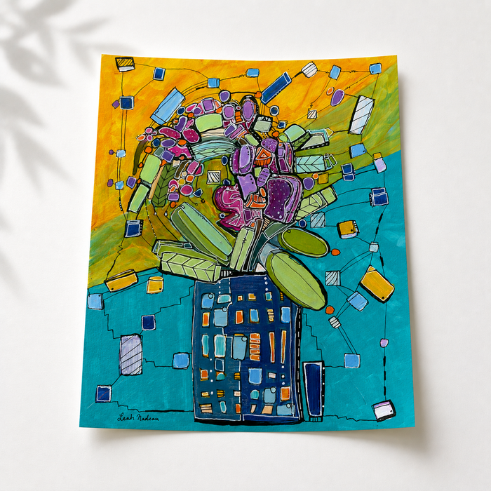 "Mid Mod Orchid" Fine Art Print
