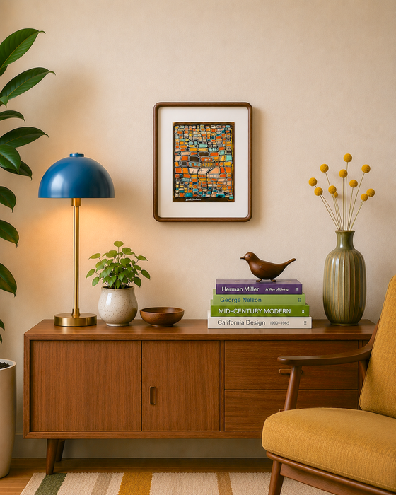 Retro Wave- Original Painting by Leah Nadeau