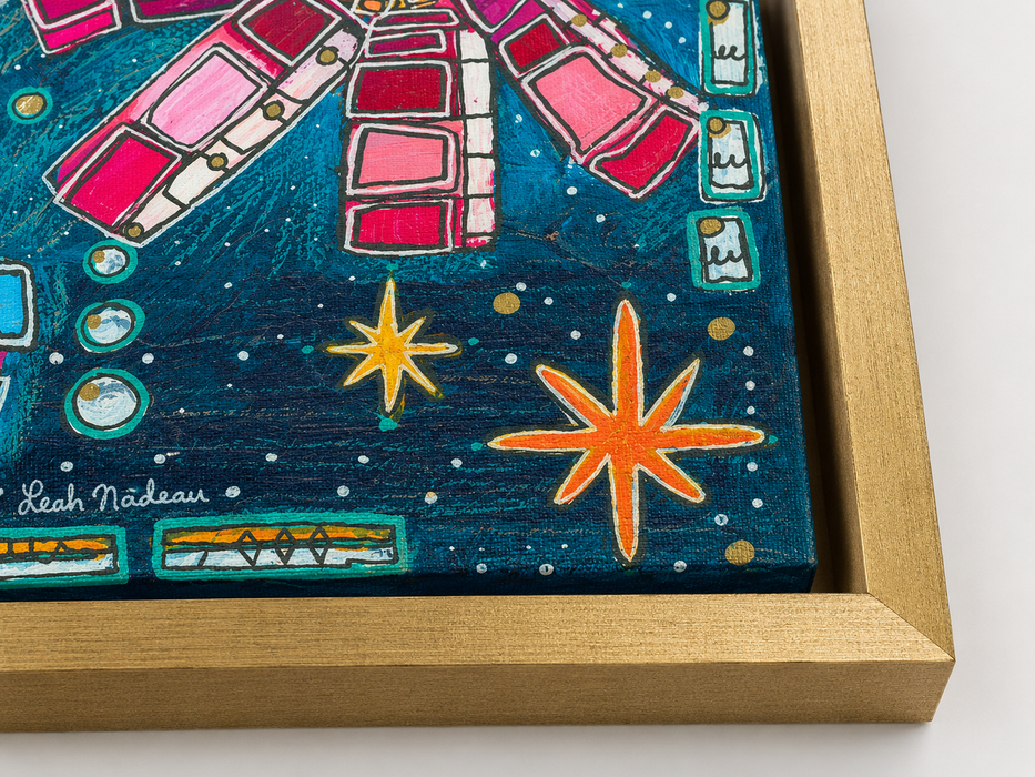 "Floral Galaxy" Fine Art Print- Canvas and Paper