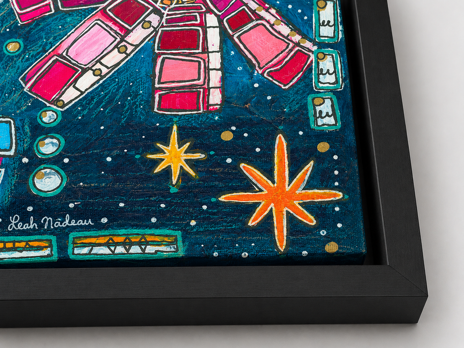 "Floral Galaxy" Fine Art Print- Canvas and Paper