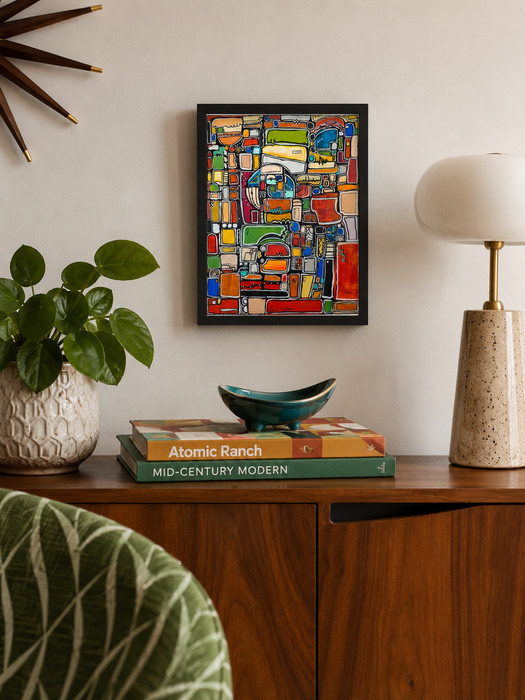 Paint by Numbers- Original Painting by Leah Nadeau