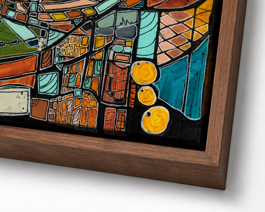 "Palm Canyon Golden Hour" Mid Century Modern Fine Art Print