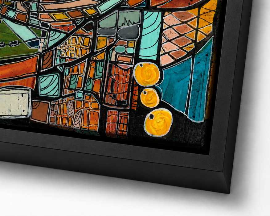 "Palm Canyon Golden Hour" Mid Century Modern Fine Art Print