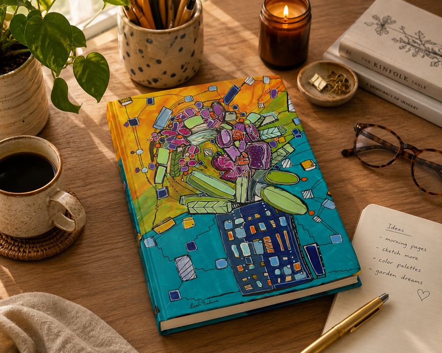 Mid Mod Orchid Hard Covered Journal
