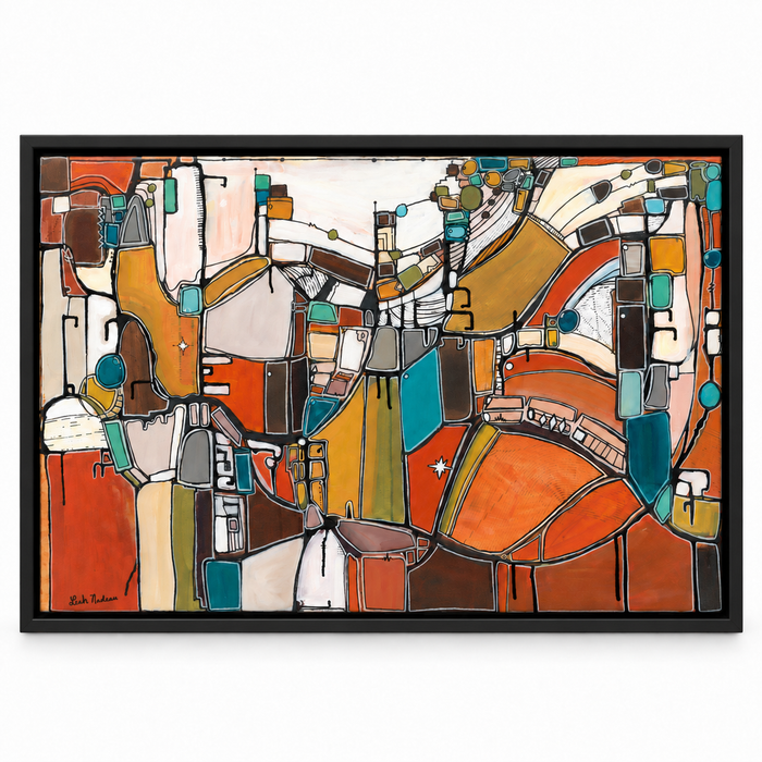 "Headliner" Mid Century Modern Fine Art Print on Canvas | Atomic Age Art