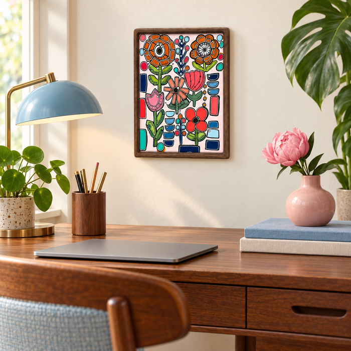 Garden Party- Original Painting by Leah Nadeau