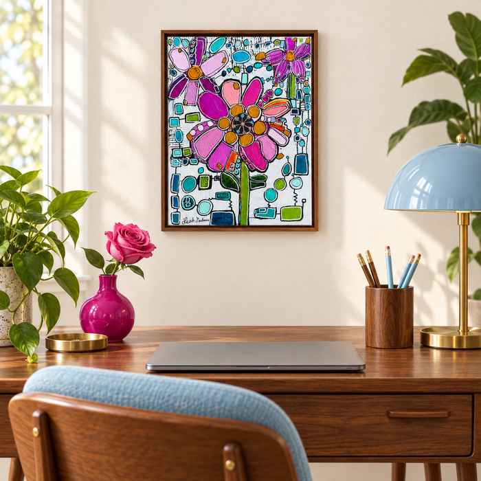 Atomic Anemone- Original Painting by Leah Nadeau