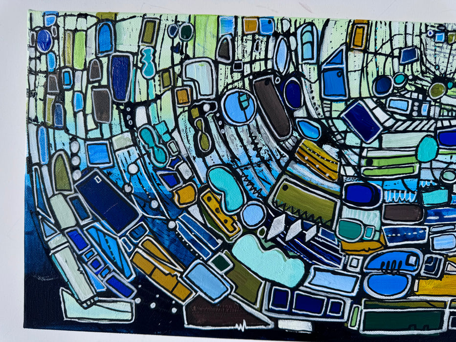 Against the Current- Original Painting by Leah Nadeau