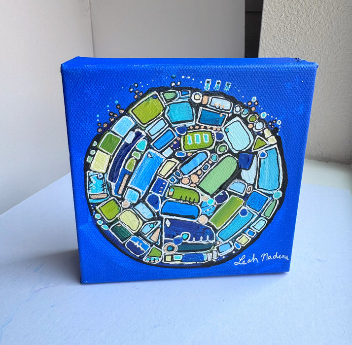Pacific Blue- Original Painting by Leah Nadeau