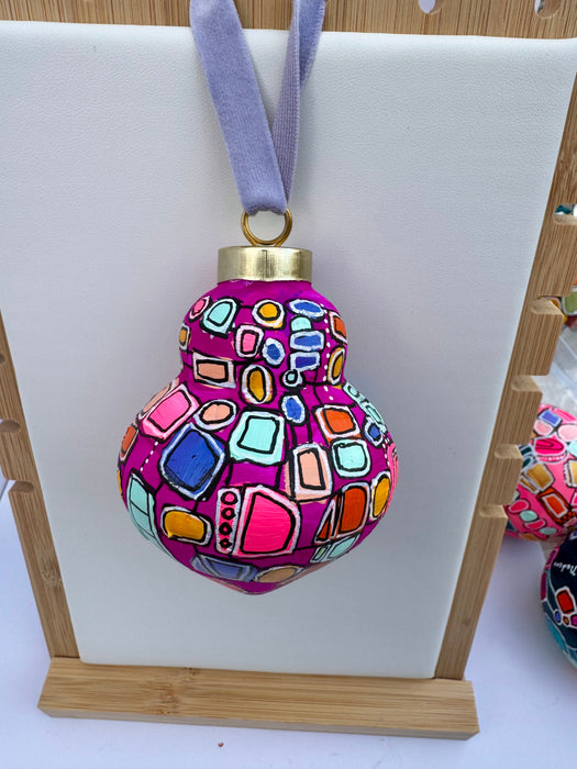 "Orchid Dazzle" Ceramic Ornament