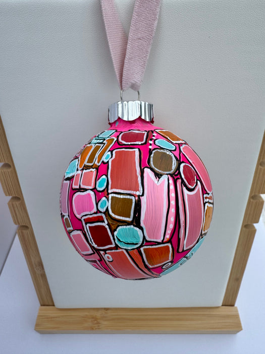 "80s Girl" Glass Ornament