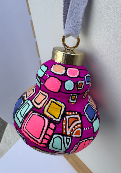 "Orchid Dazzle" Ceramic Ornament