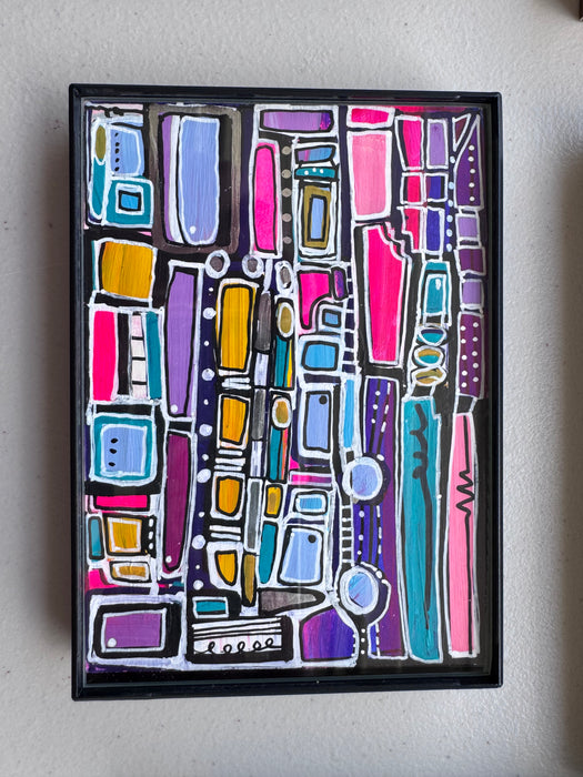 Neon Nights- Original Painting by Leah Nadeau