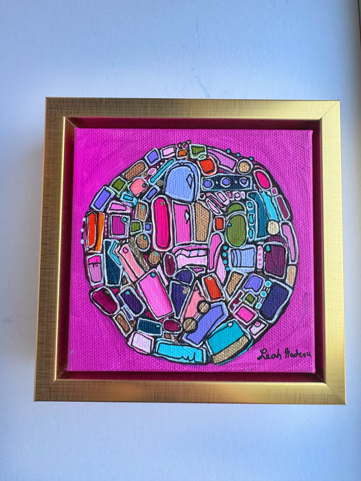 Hot Magenta- Original Painting by Leah Nadeau