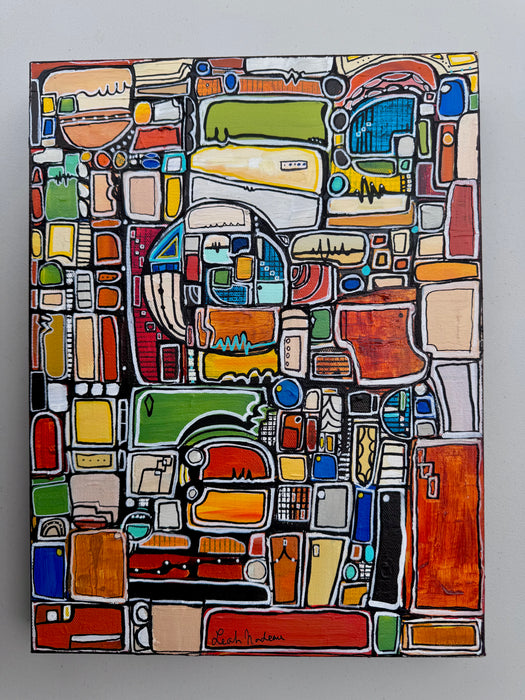 Paint by Numbers- Original Painting by Leah Nadeau