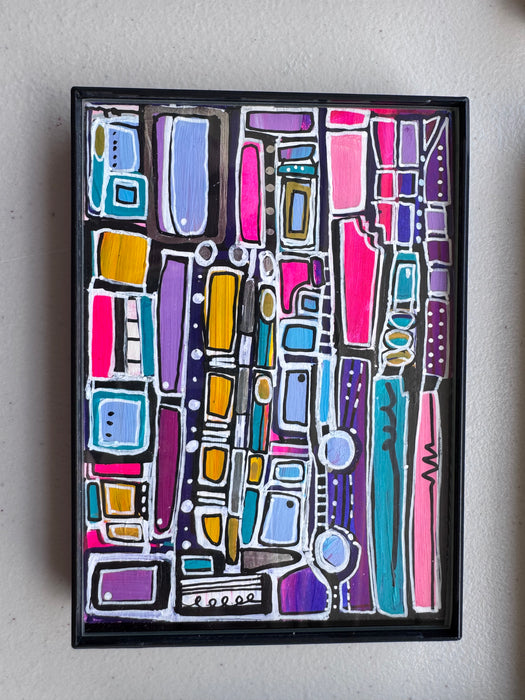 Neon Nights- Original Painting by Leah Nadeau