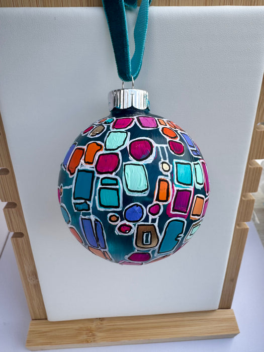"Memory Den" Glass Ornament