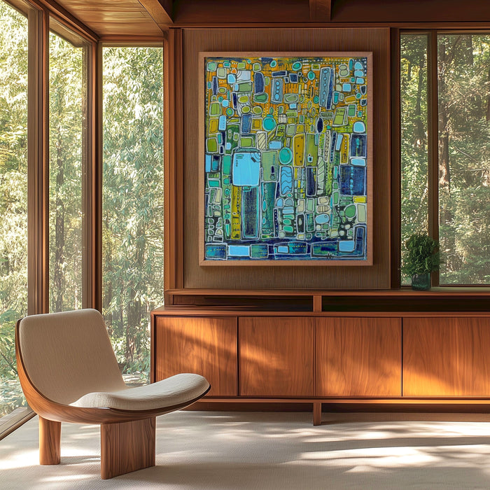 "Energetic Metropolis" Limited Edition Fine Art Print- Canvas and Paper