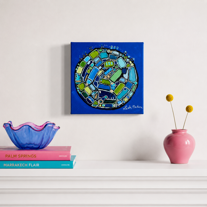 Pacific Blue- Original Painting by Leah Nadeau